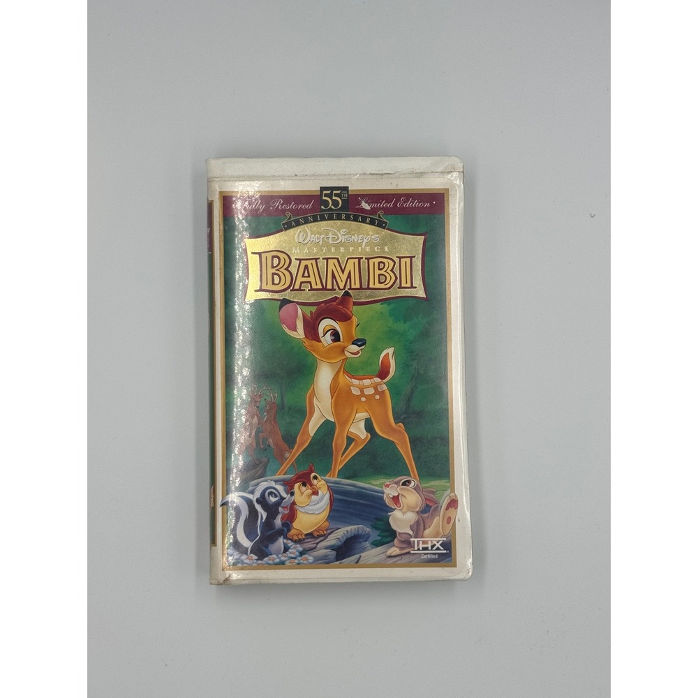 Walt Disney Masterpiece Collection Bambi VHS 55th Anniversary Limited‎ Ed 9505 2